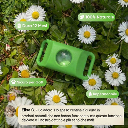 Ciondolo BauPaw™ - 12 mesi di protezione naturale per gatti