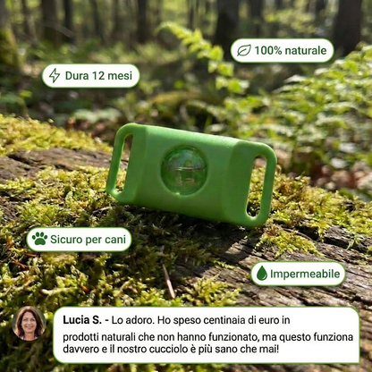 Ciondolo BauPaw™ - 12 mesi di protezione naturale per cani