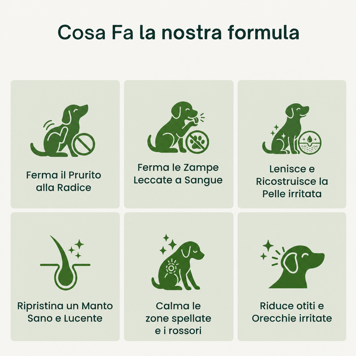 Gocce PelleSerena BauPaw™ · Calma il prurito ricostruendo la vera barriera della pelle nei cani